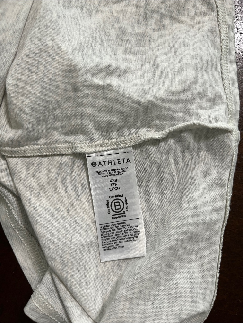 Athleta Light Heather Gray Sleeveless Crewneck Tank - Picture 4 of 5